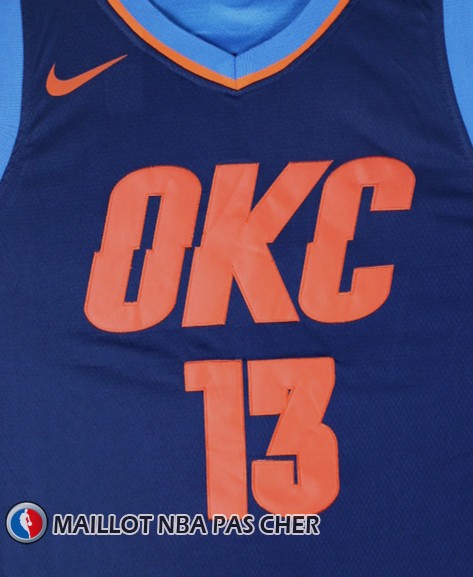 Maillot Oklahoma City Thunder Paul George Statement 2017-18 13 Bleu
